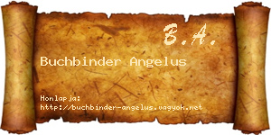 Buchbinder Angelus névjegykártya